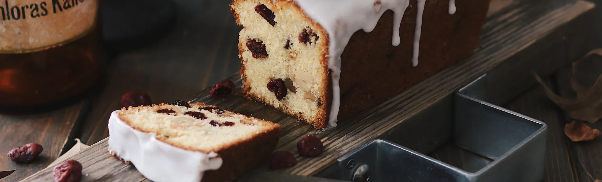 ドライクランベリーとナッツのパウンドケーキ